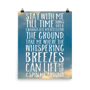 Phish Lyrics Poster - If I Could