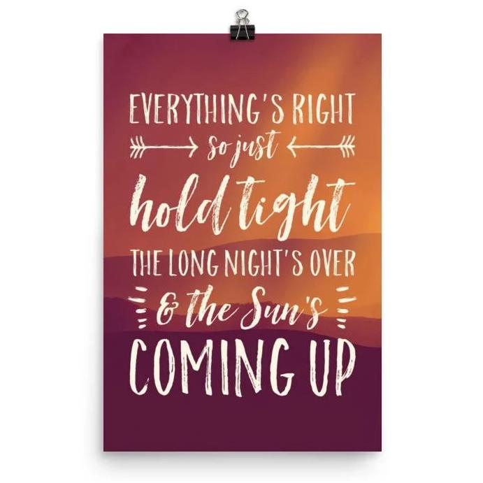Lyrics Poster - Phish - Everything's Right