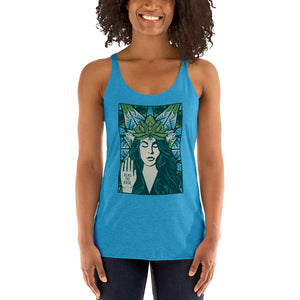 Women's Tank - Read The Book, Green Goddess
