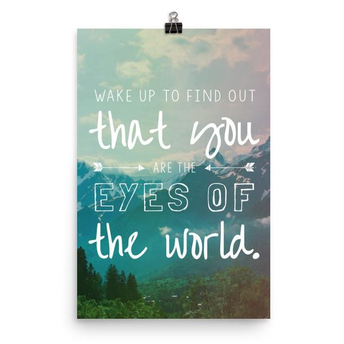 Lyrics Poster -  Eyes of the World