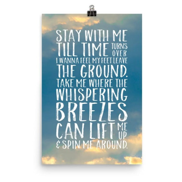 Phish Lyrics Poster - If I Could