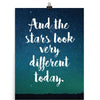 Lyrics Poster - Space Oddity