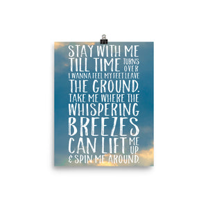 Phish Lyrics Poster - If I Could