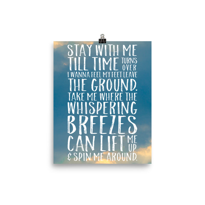 Phish Lyrics Poster - If I Could