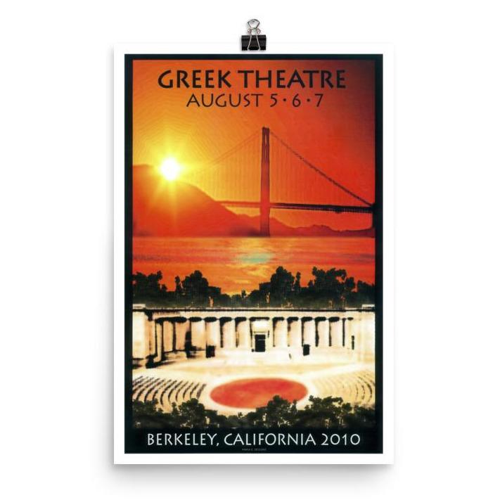 Phish Poster - Greek Theatre - Berkeley, CA 2010