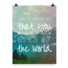 Lyrics Poster -  Eyes of the World