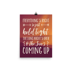 Lyrics Poster - Phish - Everything's Right