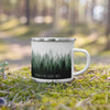 'Listen to the Silent Trees' Enamel Mug
