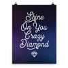 Lyrics Poster - Shine On You Crazy Diamond