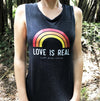 Women's Muscle Tank - Love is Real Not Fade Away