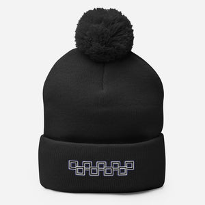 '9 Cubes' Pom Pom Beanie