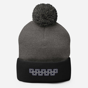 '9 Cubes' Pom Pom Beanie