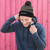 '9 Cubes' Pom Pom Beanie
