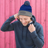 '9 Cubes' Pom Pom Beanie