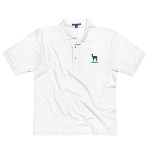 Men's 'Llama' Embroidered Polo Shirt (runs large)